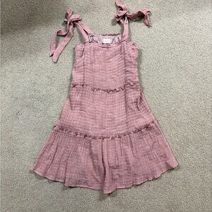 Altar'd State Pink Ruffle Women’s Dress